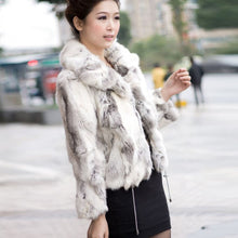 Load image into Gallery viewer, Women's Fur Coats True Natural Rabbit Coats Women's Winter Coats 010120