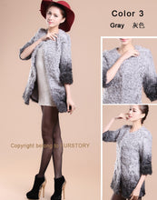 Load image into Gallery viewer, Real Lamb Fur Coat Jacket Overcoat Womens&#39; Dress Ladies&#39; Dress Winter Coat  Garment Top Dress Beatiful Color Fur Story FS13036