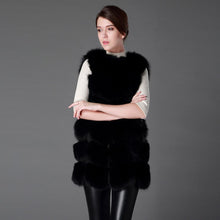 Load image into Gallery viewer, Women&#39;s Genuine Rabbit Fur Vest long style garment Women 15207
