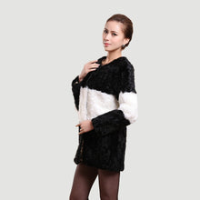 Load image into Gallery viewer, New Lamb Fur Coat Jacket Overcoat  Winter Overcoat In Fashion Interval Color Style Good Quality Lamb Fur FS13068
