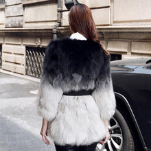 Load image into Gallery viewer, Women&#39;s Natural Fox Fur Coat Long Ladies&#39; Outwear Three Quarter