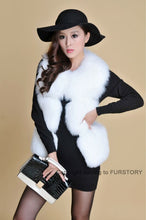 Load image into Gallery viewer, Natural Fox Fur Vest Waistcoat Jacket Coat Womens&#39; Dress