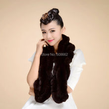 Load image into Gallery viewer, Real REX Rabbit Fur Scarf Wrap Cape Shawl Neck Warmer Women Children Scarf Unisex FS14517