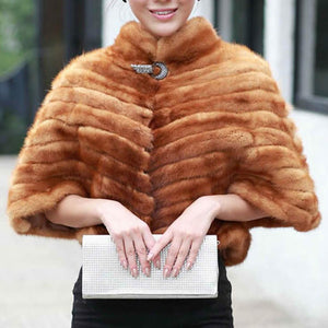Genuine Mink fur shawl poncho stole cape wrap high-quality Mink fur highly recommend FS070317