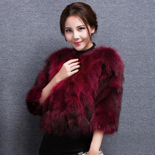 Load image into Gallery viewer, Women&#39;s Winter Coat Raccoon Real Fur Coats Female Round Collar Women Jackets 15160