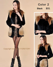 Load image into Gallery viewer, Winter Natural Fur Coat Female Pocket Decoration Women&#39;s Coat