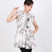 Load image into Gallery viewer, Natural Rabbit Fur Vest Waitcoat Jacket Coat