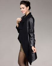 Load image into Gallery viewer, Genuine sheep Leather coat wool blends collar real lamb leather jacket winter overcoat