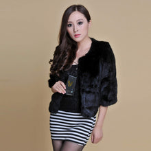 Load image into Gallery viewer, Natural Fur Women&#39; Muskrat  Jacket Short Version Winter Outwear Luxury Natural Fur Coat Female
