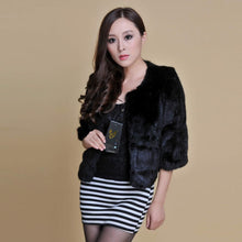 Load image into Gallery viewer, Natural Fur Women&#39; Muskrat  Jacket Short Version Winter Outwear Luxury Natural Fur Coat Female