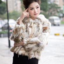 Load image into Gallery viewer, Women's Fur Coats True Natural Rabbit Coats Women's Winter Coats 010120