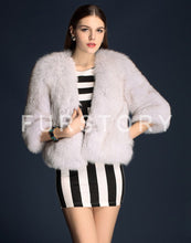 Load image into Gallery viewer, Winter Women&#39;s Real Fox Fur Coat Three Quarter Sleeve Furry Jackets