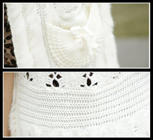 Load image into Gallery viewer, Women&#39;s Knitted Natural Rabbit Fur Vest Casual Waist Coat