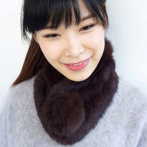 Real rabbit fur scarf wrap cape shawl neck warmer 7colors Christmas gift on-sale FS050106