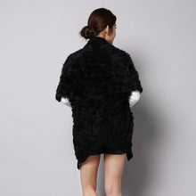 Load image into Gallery viewer, Women&#39;s Long Knitted Natural Rabbit  Fur Cardigan Fashion Casual Real Fur Coat