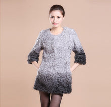 Load image into Gallery viewer, Real Lamb Fur Coat Jacket Overcoat Womens&#39; Dress Ladies&#39; Dress Winter Coat  Garment Top Dress Beatiful Color Fur Story FS13036