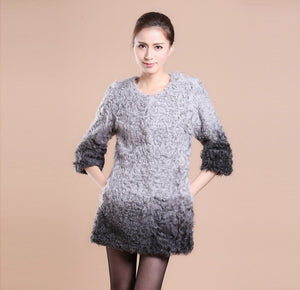 Real Lamb Fur Coat Jacket Overcoat Womens' Dress Ladies' Dress Winter Coat  Garment Top Dress Beatiful Color Fur Story FS13036
