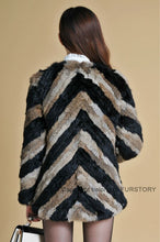 Load image into Gallery viewer, Real Tight-knitted Rabbit Fur Coat Jacket Womens&#39; Dress Ladies Garment 13002