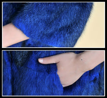 Load image into Gallery viewer, Women&#39;s Natural Fur Coat Long Version Light Camel Full Pelt Real Fur Coat Female