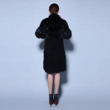 Load image into Gallery viewer, Natural Fox Fur Coat Lamb Fur Overcoat Top Quality Fur Jacket Women&#39;s Long Outwear