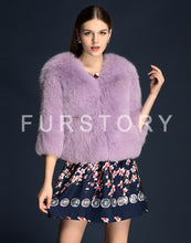 Load image into Gallery viewer, Winter Women&#39;s Real Fox Fur Coat Three Quarter Sleeve Furry Jackets