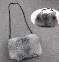 Load image into Gallery viewer, Shoulder Bag Real Fox Fur Bag Raccoon Fur Lamb Fur Handbag Totes FS14401