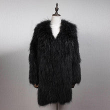 Load image into Gallery viewer, FS161204 Natural Fur Coat for Women Real Lamb Fur Jacket Fur Story