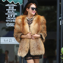 Load image into Gallery viewer, Women&#39;s Genuine Fox Fur Coat Women Warm Winter Coat  161102