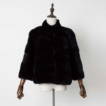 Load image into Gallery viewer, Women&#39;s Genuine Rabbit Fur Coat Women Thick Warm Pelt Outerwear 17165