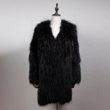 Load image into Gallery viewer, FS161204 Natural Fur Coat for Women Real Lamb Fur Jacket Fur Story