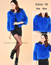 Load image into Gallery viewer, Winter Women&#39;s Natural Fur Coat Color Optional Three Quarter Sleeve