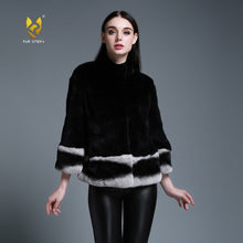 Load image into Gallery viewer, FUR STORY Womens Coats Real Rabbit Fur Spring Jackets Women Jacket Winter jacket Women 151264