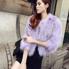Load image into Gallery viewer, Winter Women&#39;s Natural Fur Coat Color Optional Three Quarter Sleeve