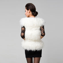 Load image into Gallery viewer, Rabbit  Lamb Fur Vest Waistcoat Coat Jacket Ladies&#39; Garment 5colors