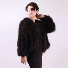 Load image into Gallery viewer, Fur Coat Cheap Knitted Raccoondog Fur Coat Jacket Overcoat Vest Waistcoat Fur Coat Jacket Women FS010402