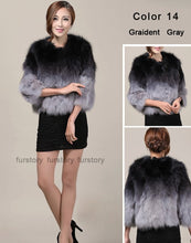 Load image into Gallery viewer, Winter Women&#39;s Natural Fur Coat Color Optional Three Quarter Sleeve
