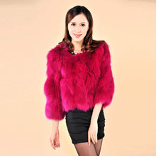 Load image into Gallery viewer, Winter Women&#39;s Natural Fur Coat Color Optional Three Quarter Sleeve