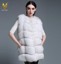 Load image into Gallery viewer, Women&#39;s Genuine Rabbit Fur Vest long style garment Women 15207