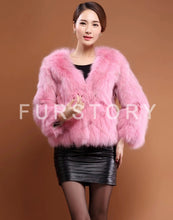 Load image into Gallery viewer, Winter Women&#39;s Natural Fur Coat Color Optional Three Quarter Sleeve