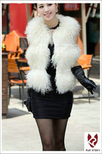 Load image into Gallery viewer, Rabbit  Lamb Fur Vest Waistcoat Coat Jacket Ladies&#39; Garment 5colors