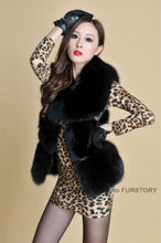 Load image into Gallery viewer, Natural Fox Fur Vest Waistcoat Jacket Coat Womens&#39; Dress