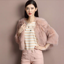 Load image into Gallery viewer, Winter Women&#39;s Natural Fur Coat Color Optional Three Quarter Sleeve