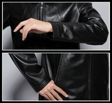Load image into Gallery viewer, Genuine Sheep Leather Coat Top Quality Leather Jacket  Women Overcoat