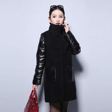 Load image into Gallery viewer, Natural Lamb Fur Coat Genuine Sheep Leather Full Sleeve Jacket