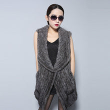 Load image into Gallery viewer, Natural Fur Vest Top Quality Authentic Mink Vest Female Natural Gilet Waistcoat