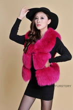 Load image into Gallery viewer, Natural Fox Fur Vest Waistcoat Jacket Coat Womens&#39; Dress