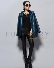 Load image into Gallery viewer, Genuine Sheep Leather Coat Top Quality Leather Jacket  Women Overcoat