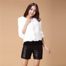 Load image into Gallery viewer, Women&#39;s Real Whole Rabbit Fur Coat Short Version Coat Fur Natural Coat 010138