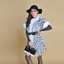 Load image into Gallery viewer, Natural Fox Fur Coat Overcoat Vest Jacket Womens&#39; Dress Ladies&#39; Top Dress