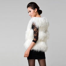 Load image into Gallery viewer, Rabbit  Lamb Fur Vest Waistcoat Coat Jacket Ladies&#39; Garment 5colors